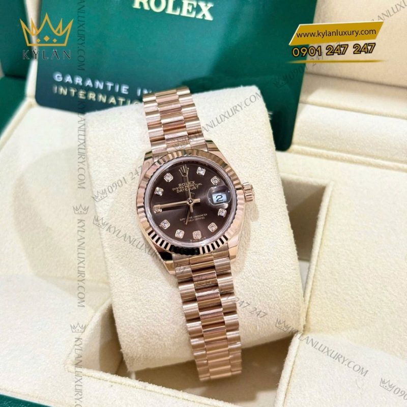 Đồng hồ Rolex Lady Datejust mặt số chocolate 279175-0016