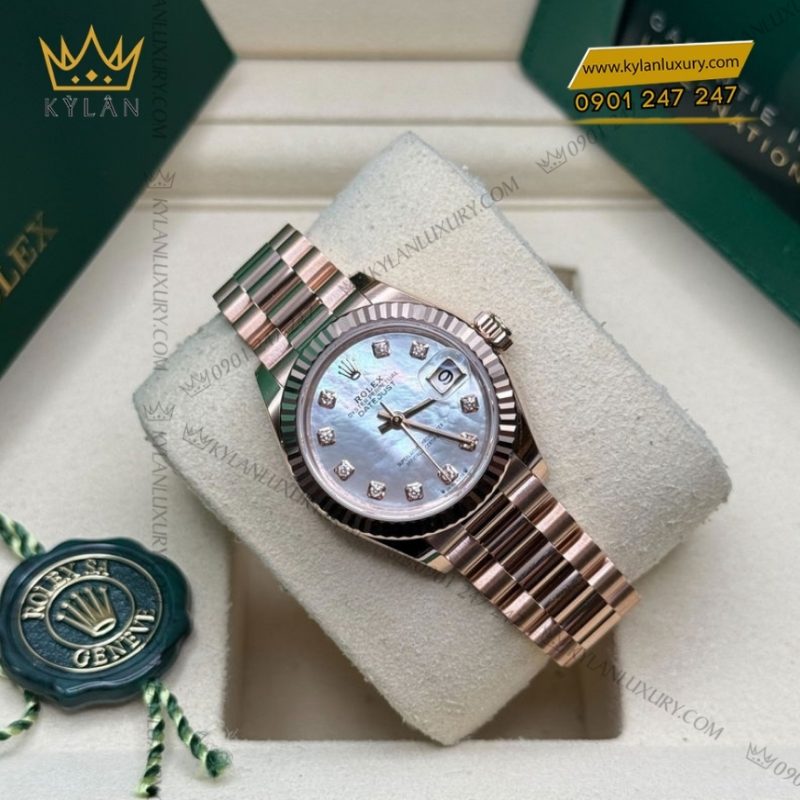 Đồng hồ Rolex Lady Datejust xà cừ cọc kim 279175-0017