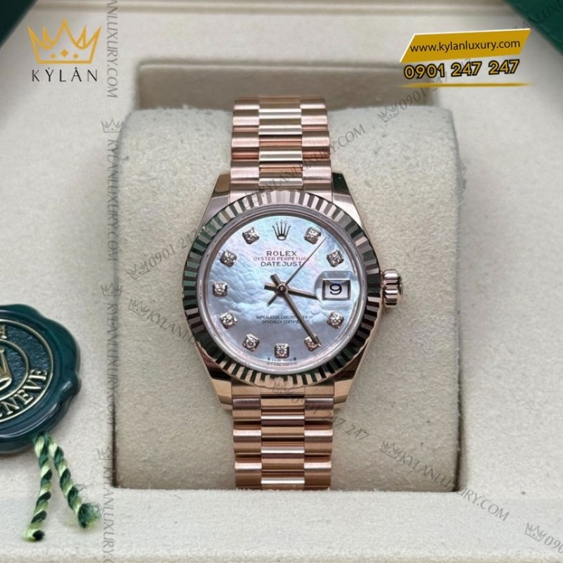 Đồng hồ Rolex Lady Datejust xà cừ cọc kim 279175-0017