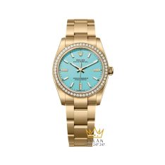 Đồng hồ Rolex Oyster Perpetual 34 mặt xanh turquoise 124248RBR-0002