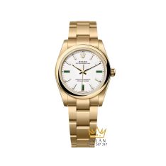 Đồng hồ Rolex Oyster Perpetual 34 mặt số trắng 124208-0002