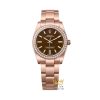 Kỳ Lân Luxury rolex oyster perpetual 34 124245rbr 0001 mat da nau 1 Đồng hồ Rolex Oyster Perpetual 34 mặt nâu vành kim 124245RBR-0001