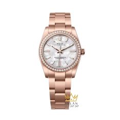 Đồng hồ Rolex Oyster Perpetual 34 xà cừ vành kim 124245RBR-0002