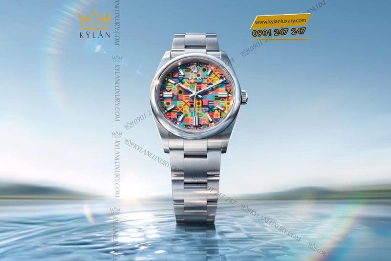 Đồng hồ Rolex Oyster Perpetual 41 mặt số Jubilee đa sắc 134300-0010