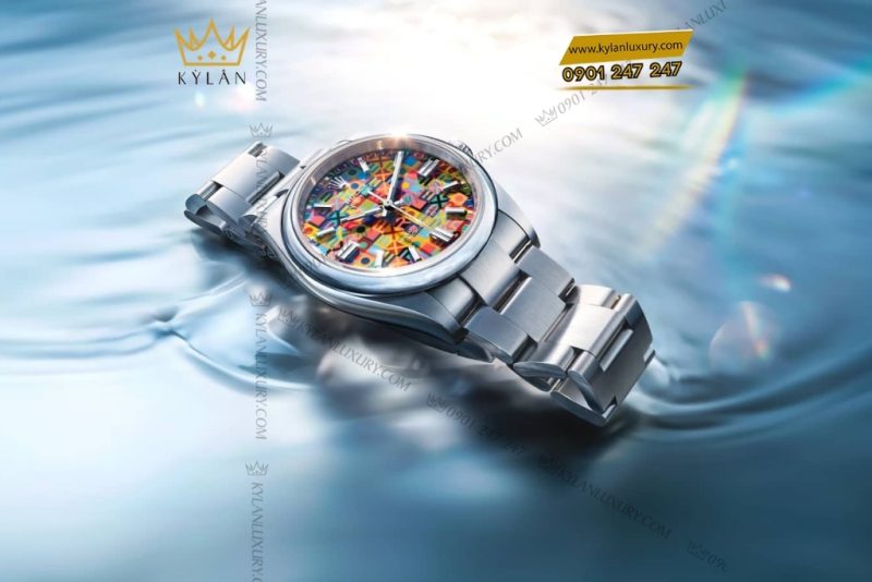 Đồng hồ Rolex Oyster Perpetual 41 mặt số Jubilee đa sắc 134300-0010