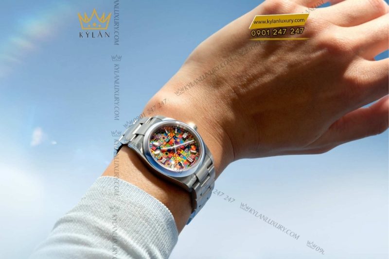 Đồng hồ Rolex Oyster Perpetual 41 mặt số Jubilee đa sắc 134300-0010