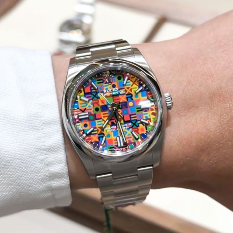 Đồng hồ Rolex Oyster Perpetual 41 mặt số Jubilee đa sắc 134300-0010