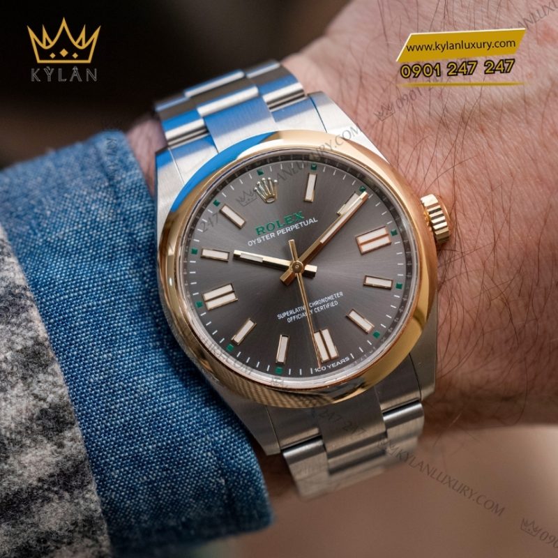 Đồng hồ Rolex Oyster Perpetual 41 xám đá phiến 134303-0001