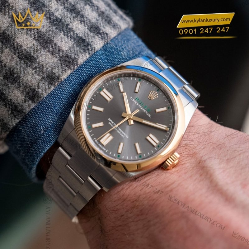 Đồng hồ Rolex Oyster Perpetual 41 xám đá phiến 134303-0001