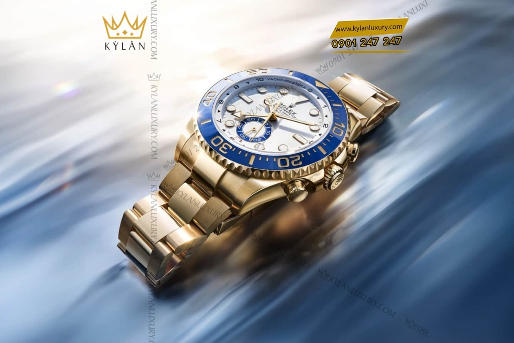 Kỳ Lân Luxury rolex yacht master ii 126688 0001 vang vang 2 Đồng hồ Rolex Yacht-Master II vàng vàng 126688-0001