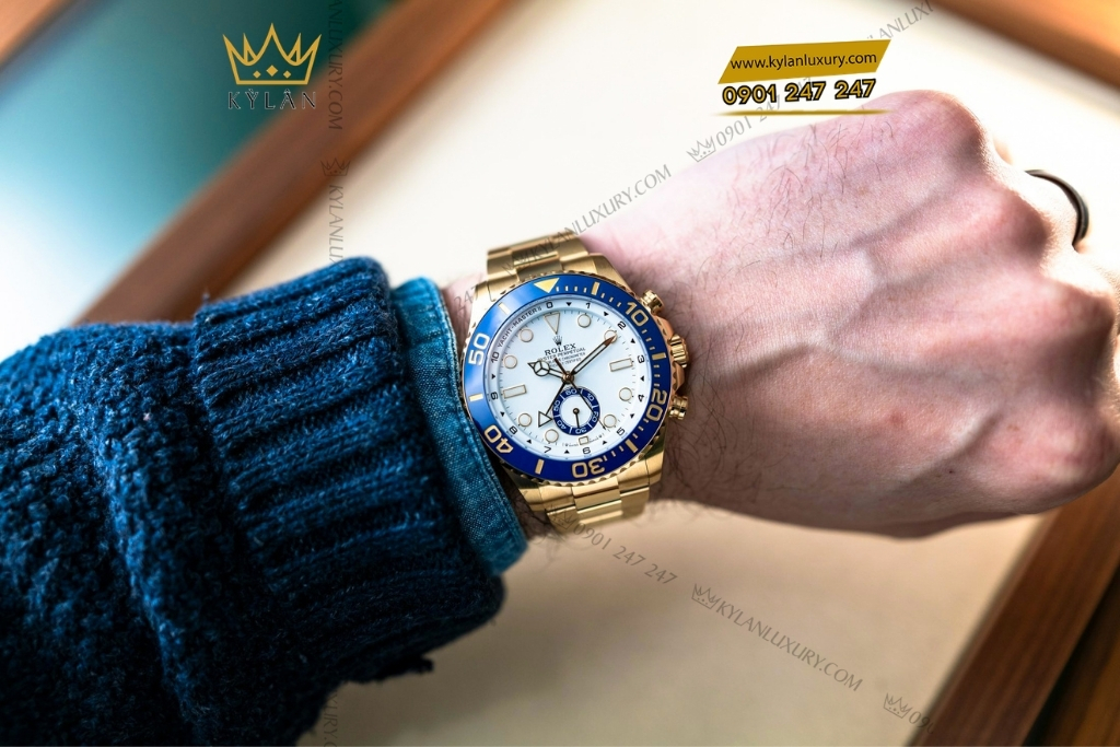 Kỳ Lân Luxury rolex yacht master ii 126688 0001 vang vang 5 Đồng hồ Rolex Yacht-Master II vàng vàng 126688-0001
