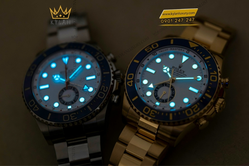 Kỳ Lân Luxury rolex yacht master ii 126688 0001 vang vang 6 Đồng hồ Rolex Yacht-Master II vàng vàng 126688-0001