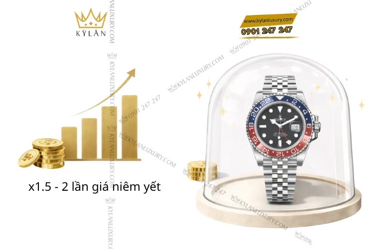 Vì sao đồng hồ Rolex luôn có hai mức giá: Niêm yết và Thị trường? 4 Giá thị trường Rolex phản ánh cung cầu và độ khan hiếm.