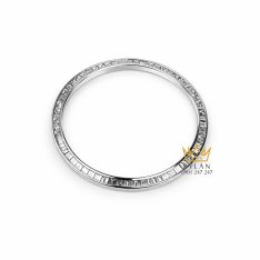 Vành bezel Rolex vàng trắng kim cương vuông 36mm
