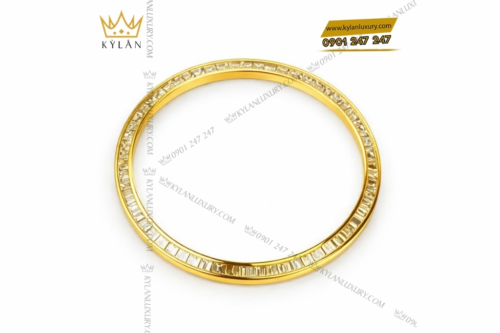 Kỳ Lân Luxury vanh bezel rolex vang vang kim cuong vuong 36mm 5 Vành bezel Rolex vàng vàng kim cương vuông 36mm
