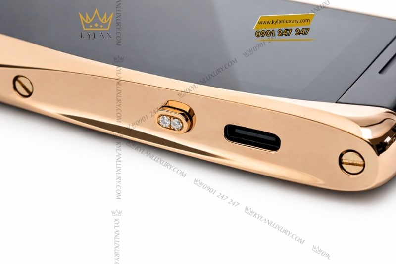 Điện thoại XOR X2 vàng hồng đính kim cương