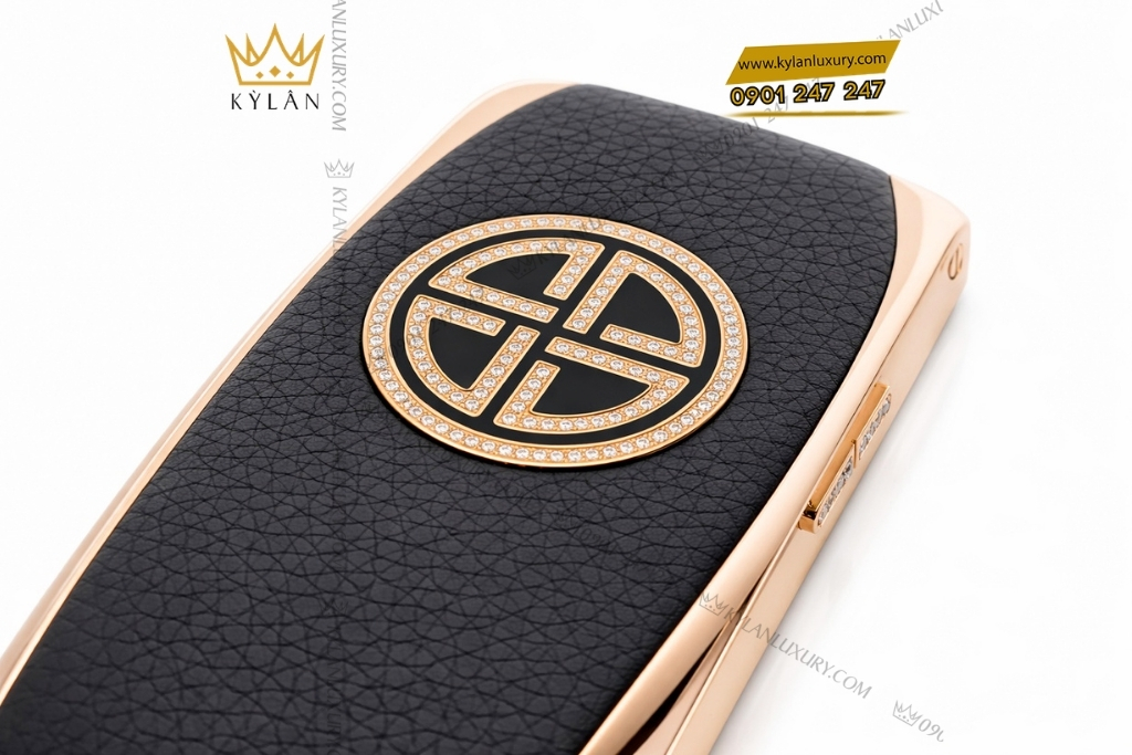 Kỳ Lân Luxury xor x2 vang hong dinh kim cuong 12 Điện thoại XOR X2 vàng hồng đính kim cương