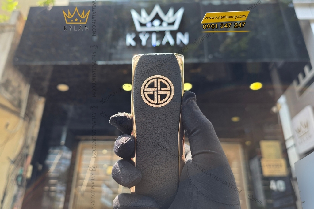 Kỳ Lân Luxury xor x2 vang hong dinh kim cuong 15 Điện thoại XOR X2 vàng hồng đính kim cương