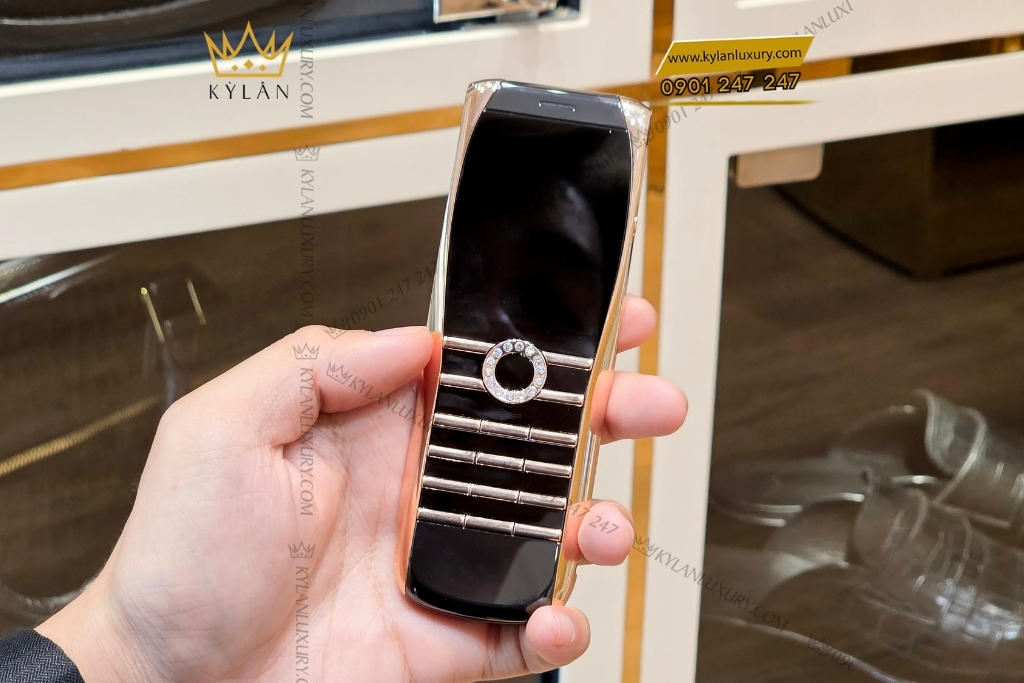 Kỳ Lân Luxury xor x2 vang hong dinh kim cuong 17 Điện thoại XOR X2 vàng hồng đính kim cương