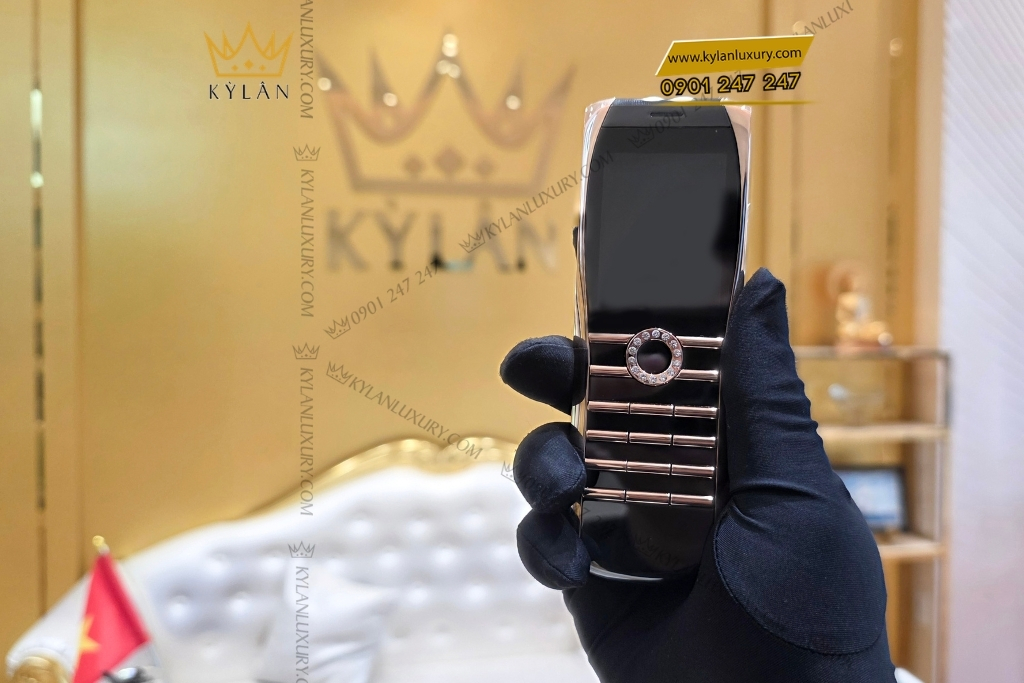 Kỳ Lân Luxury xor x2 vang hong dinh kim cuong 19 Điện thoại XOR X2 vàng hồng đính kim cương