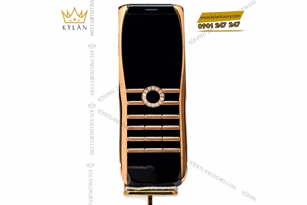 Kỳ Lân Luxury xor x2 vang hong dinh kim cuong 4 Điện thoại XOR X2 vàng hồng đính kim cương