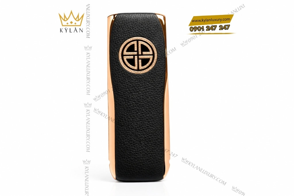 Kỳ Lân Luxury xor x2 vang hong dinh kim cuong 7 Điện thoại XOR X2 vàng hồng đính kim cương