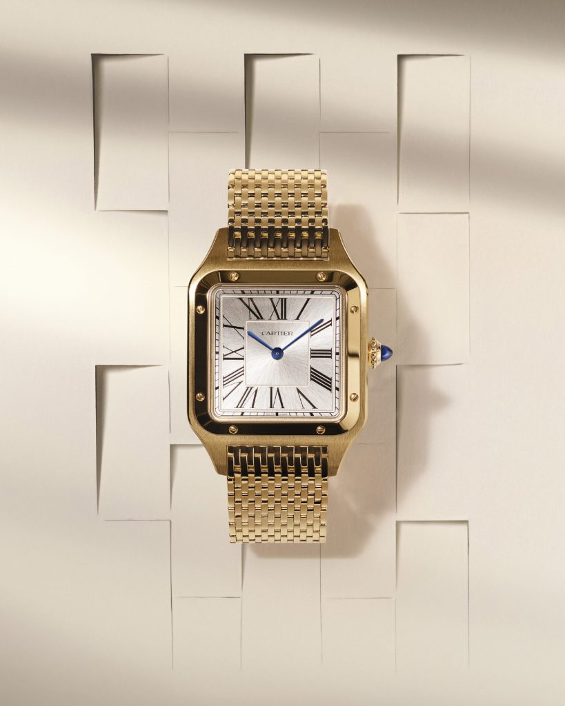 Kỳ Lân Luxury Cartier Santos Dumont Gold 01 Đồng hồ Cartier Roadster và Tortue Triumphant