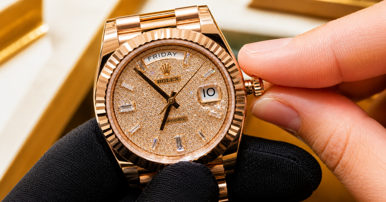 Kỳ Lân Luxury Huong dan chinh gio dong ho Rolex Day Date Hướng dẫn chỉnh giờ đồng hồ Rolex Day Date