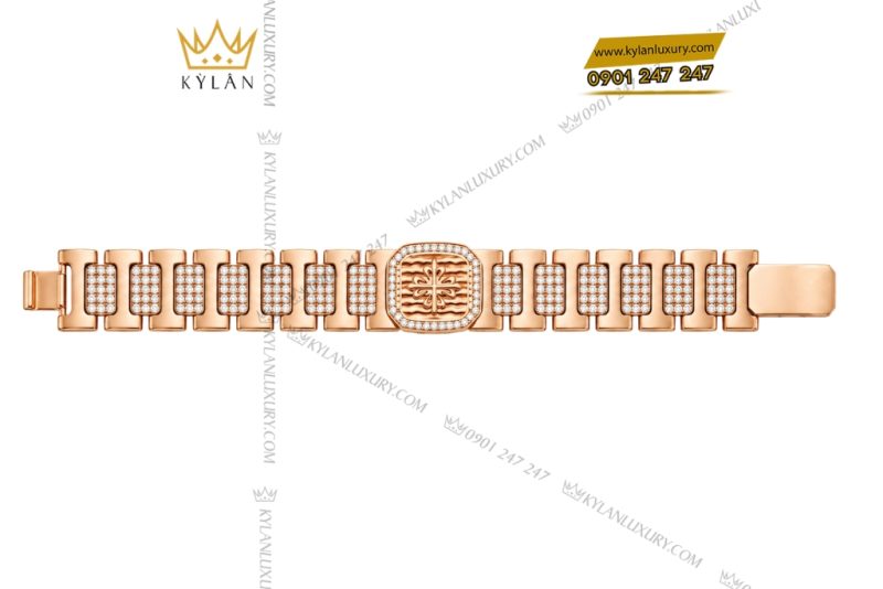 Lắc tay Patek Philippe vàng hồng Au750 đính kim cương