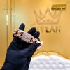 Lắc tay nam CN vàng hồng Au750 đính kim cương