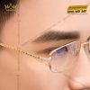 Mắt kính vàng Au750 đính kim cương