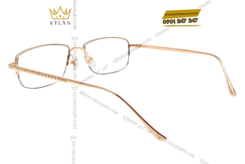 Mắt kính vàng Au750 đính kim cương