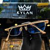 Mắt kính vàng Au750 đính kim cương