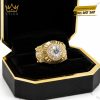 Nhẫn Rolex vàng vàng Au750 đính viên chủ 8ly1