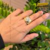 Nhẫn Rolex vàng vàng Au750 đính viên chủ 8ly1