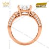 Nhẫn nam vàng hồng Au750 đính kim cương