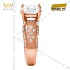 Nhẫn nam vàng hồng Au750 đính kim cương