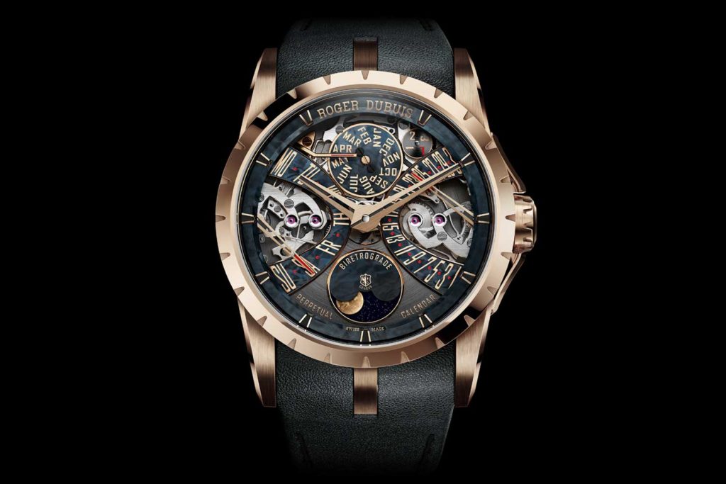 Kỳ Lân Luxury Roger Dubuis Excalibur Biretrograde Perpetual Calendar Đồng hồ Roger Dubuis Excalibur Biretrograde Calendar