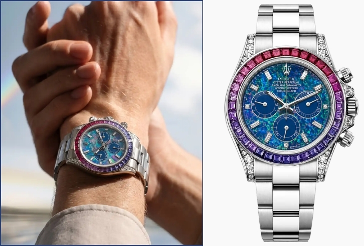 Bộ sưu tập Rolex Daytona Off-Catalogue nạm đá quý hé lộ tin đồn sắp ra mắt năm 2026