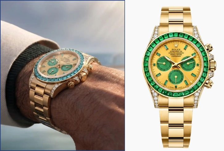 Bộ sưu tập Rolex Daytona Off-Catalogue nạm đá quý hé lộ tin đồn sắp ra mắt năm 2026