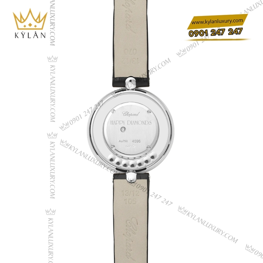 Kỳ Lân Luxury chopard happy diamonds 209426 1201 xa cu 5 Đồng hồ Chopard Happy Diamonds xà cừ 209426-1201