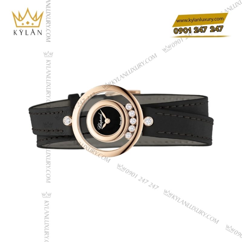 Đồng hồ Chopard Happy Diamonds Icons mặt số đen 209415-5004