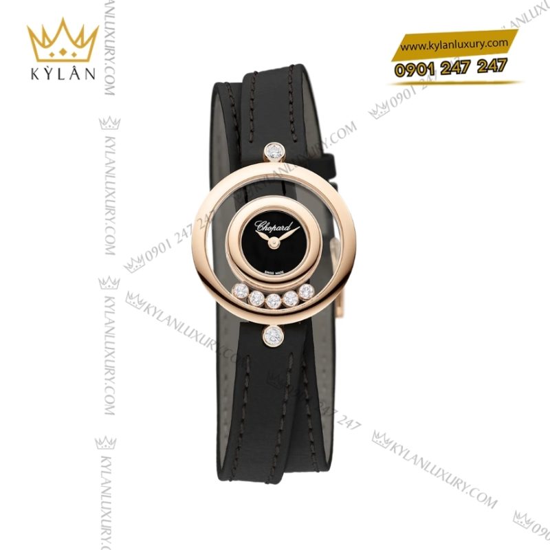 Đồng hồ Chopard Happy Diamonds Icons mặt số đen 209415-5004