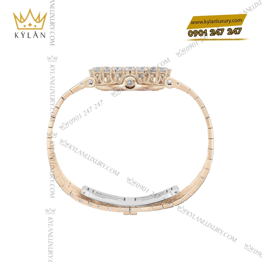Kỳ Lân Luxury chopard lheure du diamant 10a393 5106 2 Đồng hồ Chopard L’Heure du Diamant xà cừ kim cương 10A393-5106