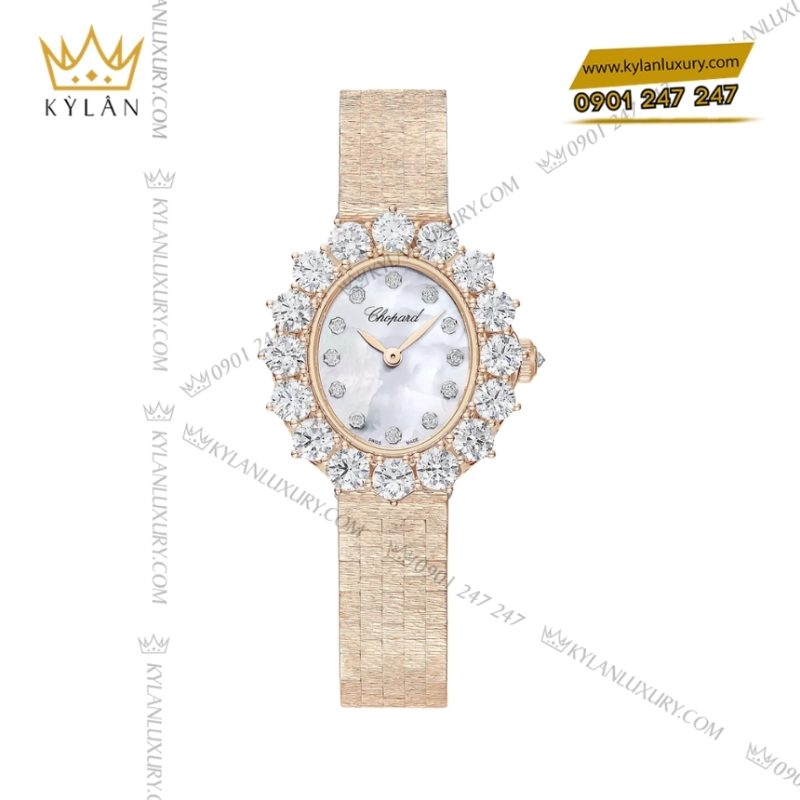 Đồng hồ Chopard L’Heure du Diamant xà cừ kim cương 10A393-5106