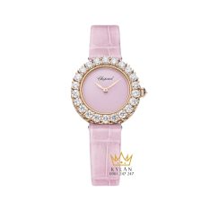 Đồng hồ Chopard L’Heure du Diamant mặt số hồng 13A178-5319