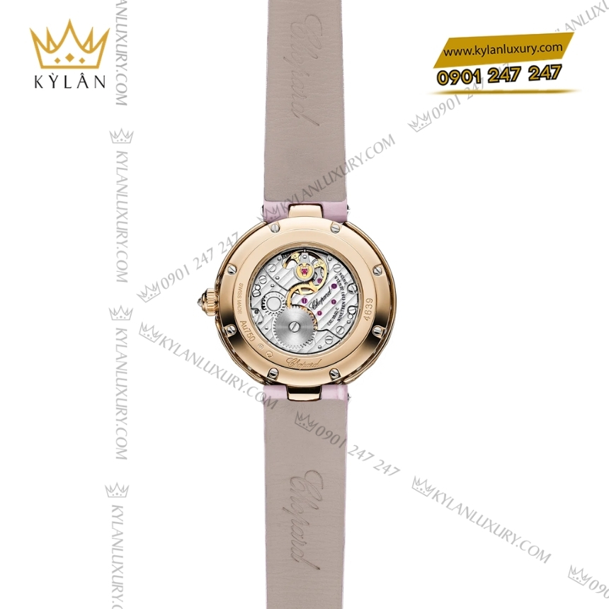 Kỳ Lân Luxury chopard lheure du diamant 13a178 5319 4 Đồng hồ Chopard L’Heure du Diamant mặt số hồng 13A178-5319