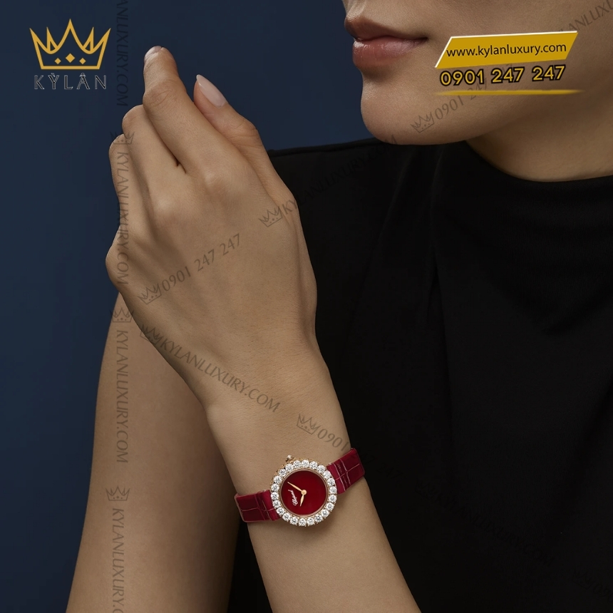 Kỳ Lân Luxury chopard lheure du diamant 13a178 5319 7 1 Đồng hồ Chopard L’Heure du Diamant đỏ ruby 13A178-5308