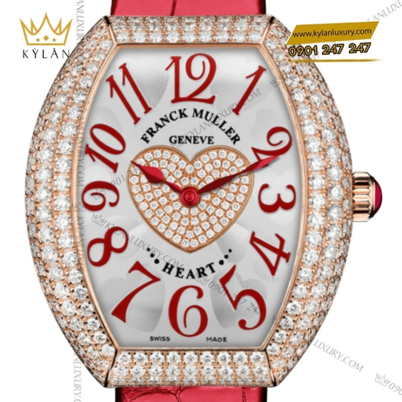 Đồng hồ Franck Muller Heart vàng hồng đính kim V32