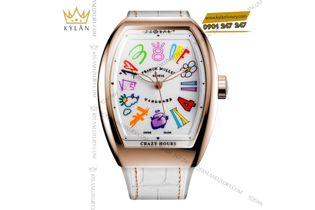 Kỳ Lân Luxury franck muller vanguard crazy hours jisbar lady 3 Đồng hồ Franck Muller Vanguard Crazy Hours Jisbar Lady V32
